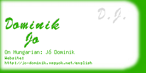 dominik jo business card